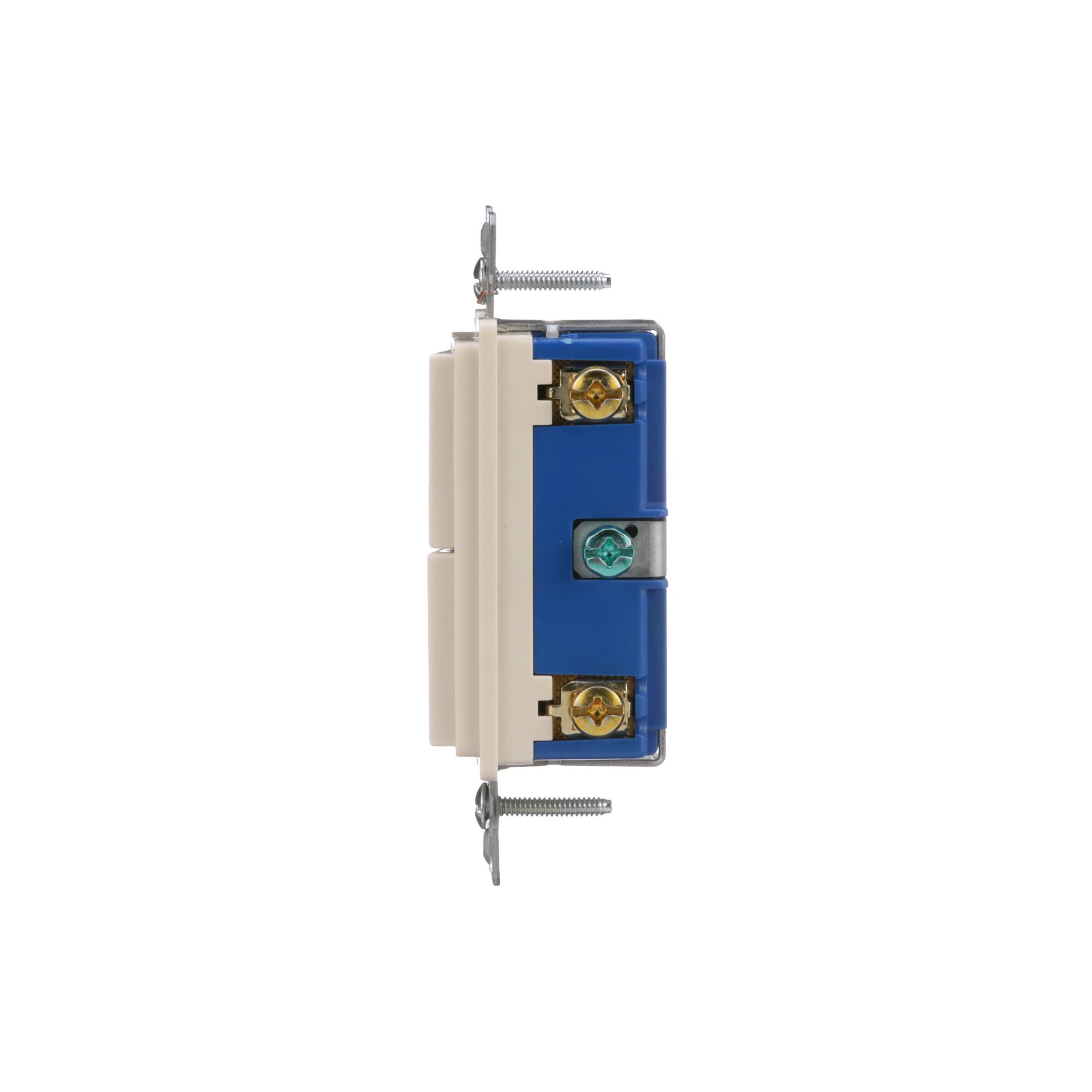 slide 3 of 6, Eaton 15-amp Single-pole Combination Light Switch , Light almond, 1 ct