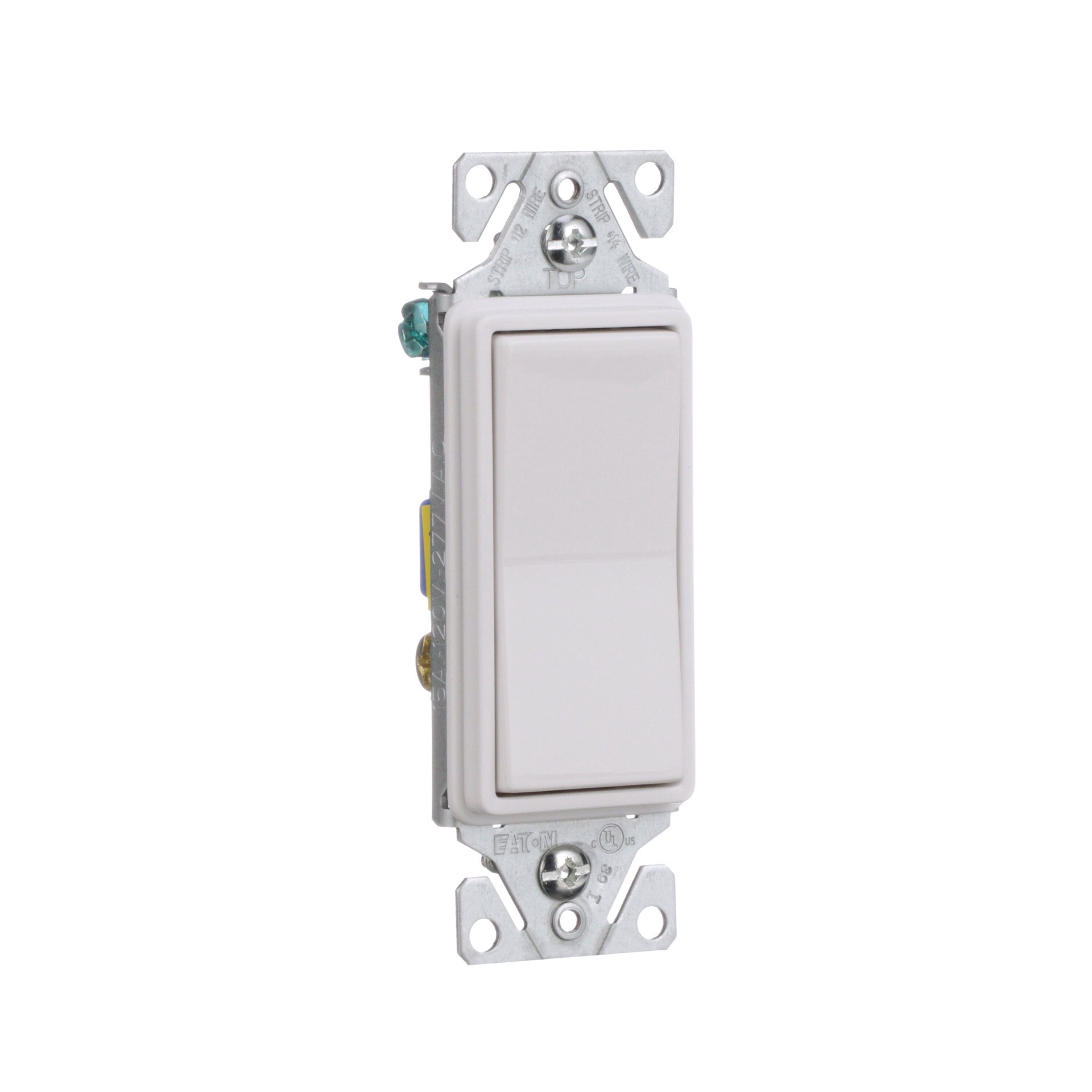 slide 6 of 6, Eaton 15-amp 3-way Illuminated Rocker Light Switch , White, 1 ct