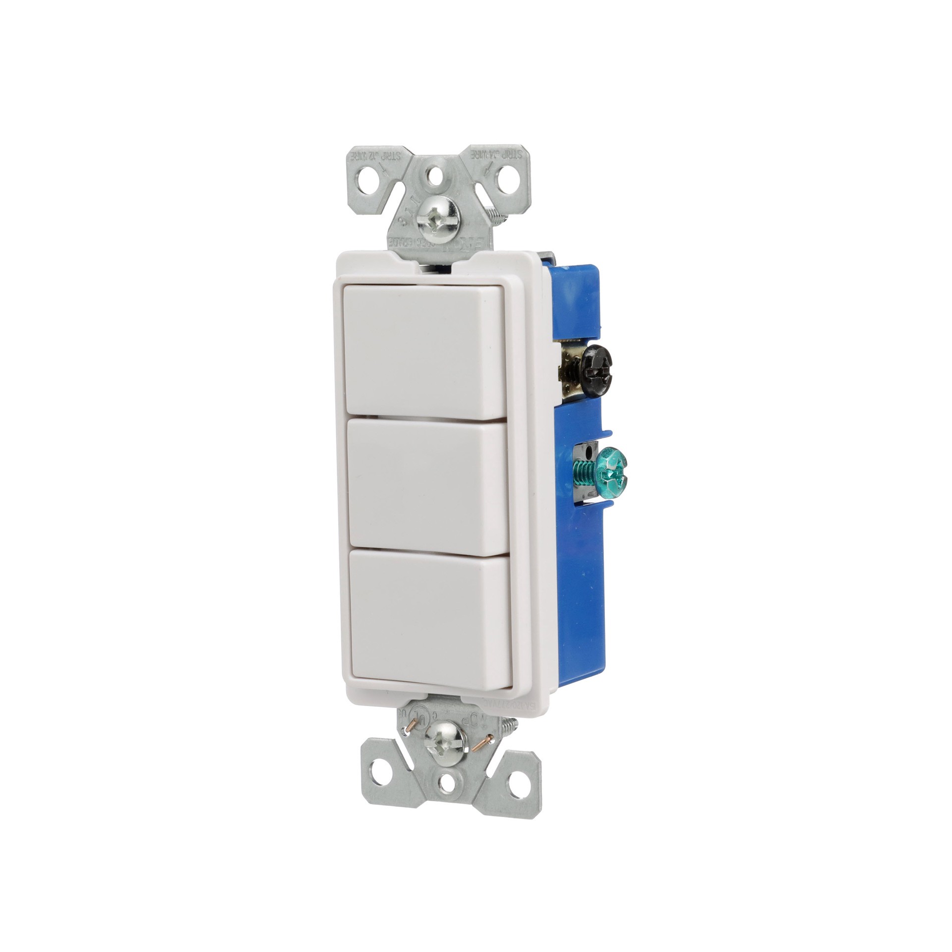 slide 2 of 6, Eaton 15-amp Single-pole Rocker Light Switch , White, 1 ct