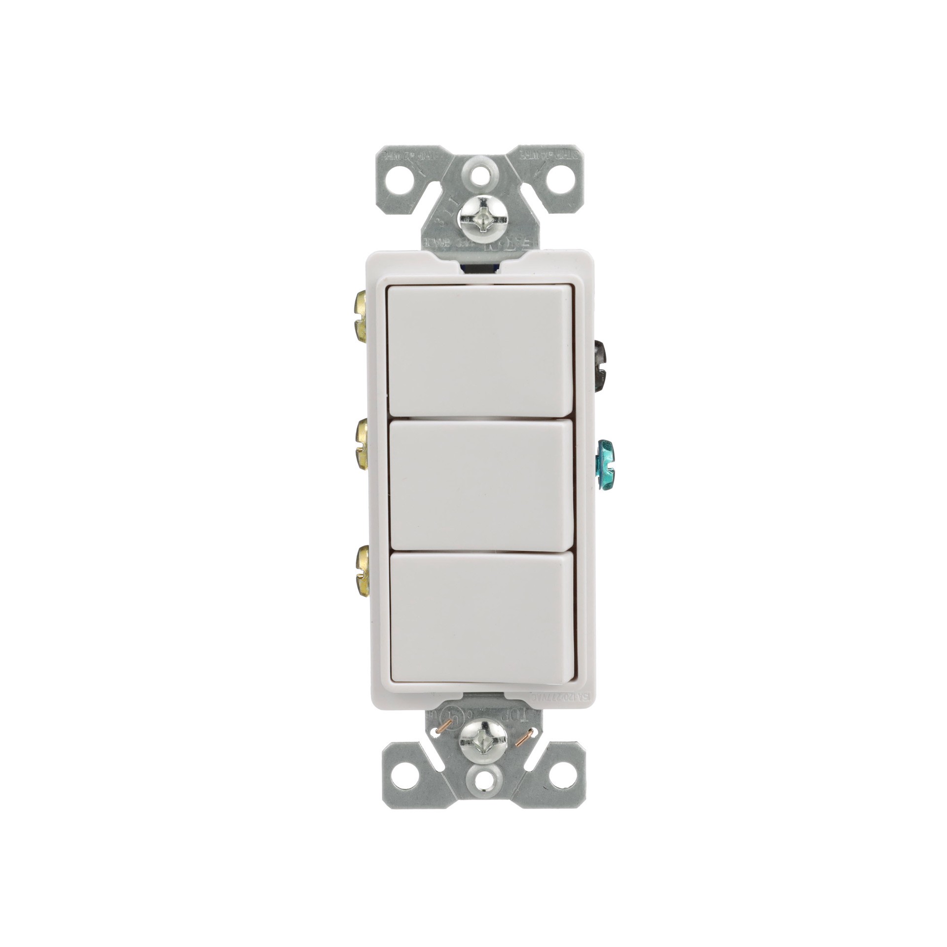 slide 1 of 6, Eaton 15-amp Single-pole Rocker Light Switch , White, 1 ct