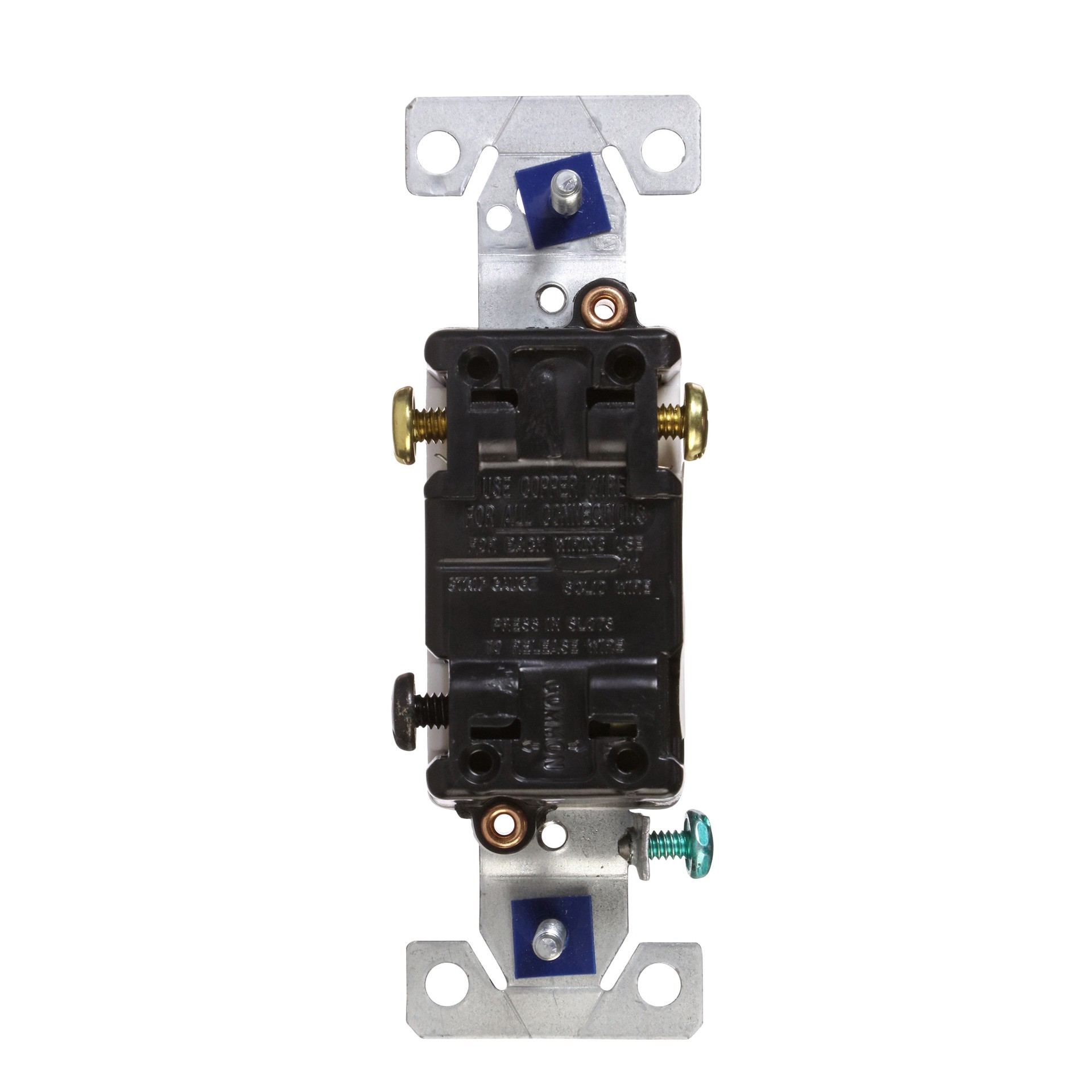 slide 2 of 3, Eaton 15-amp 3-way Illuminated Toggle Light Switch , White, 1 ct