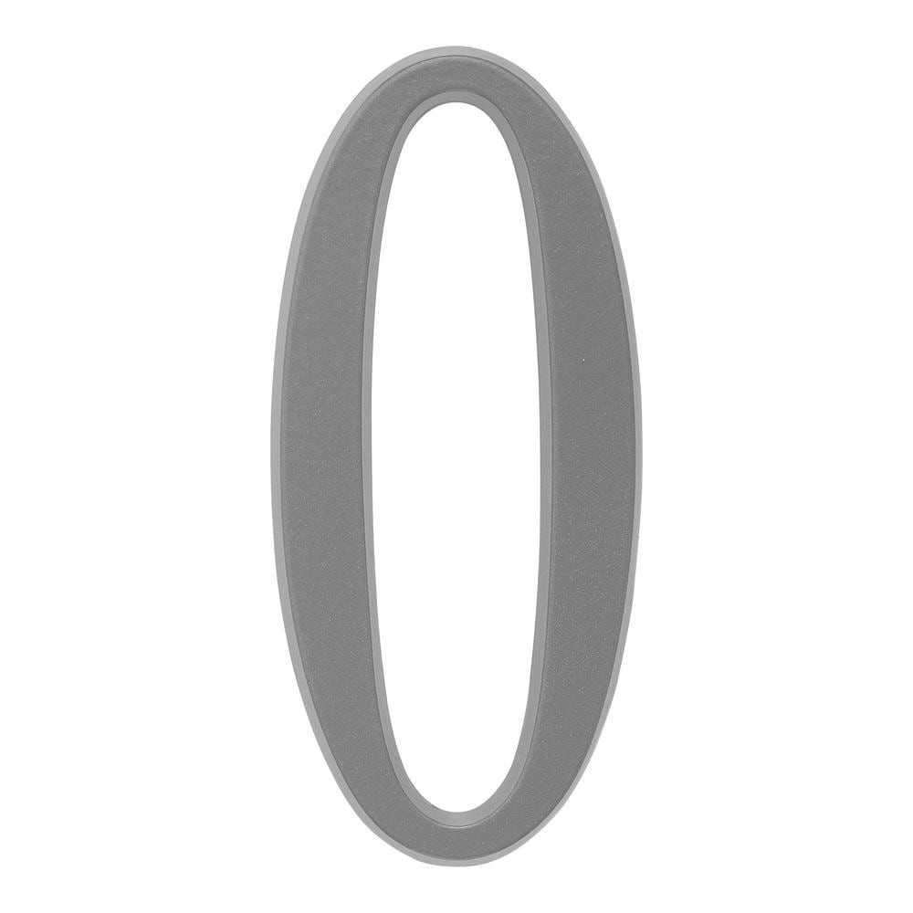 slide 1 of 4, Whitehall 4-3/4-in Silver Number Zero, 1 ct