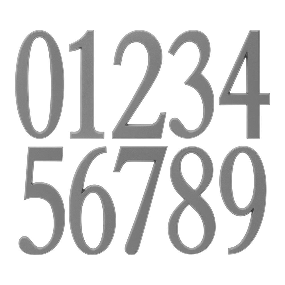 slide 3 of 4, Whitehall 4-3/4-in Silver Number Zero, 1 ct