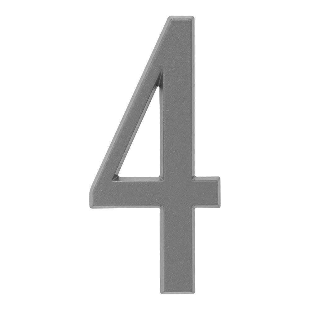 slide 1 of 4, Whitehall 4-3/4-in Silver Number 4, 1 ct