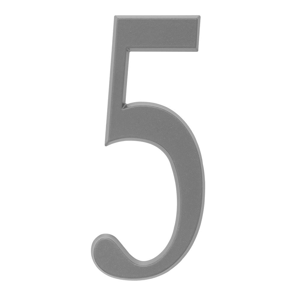 slide 1 of 4, Whitehall 4-3/4-in Silver Number 5, 1 ct