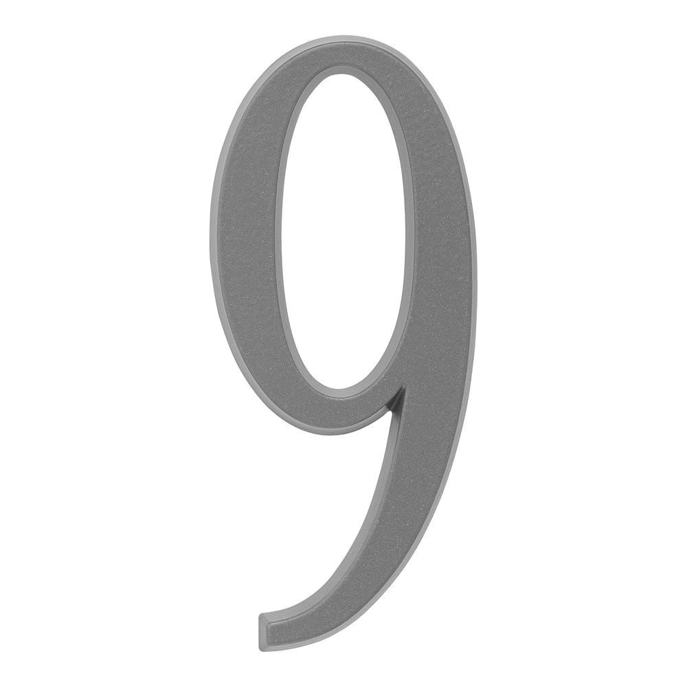 slide 1 of 4, Whitehall 4-3/4-in Silver Number 9, 1 ct