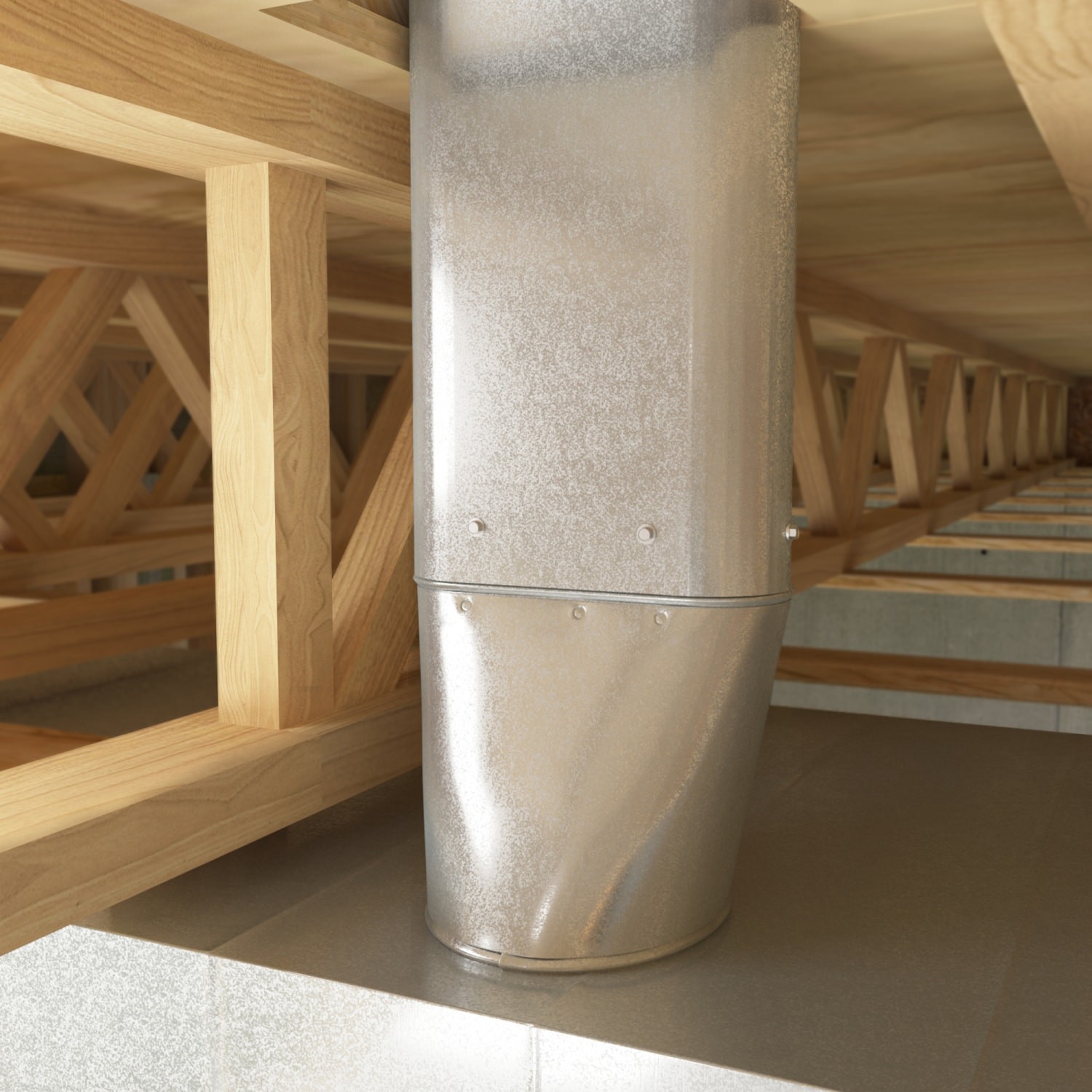 slide 5 of 6, IMPERIAL 6-in x 60-in 30 Gauge Galvanized steel Oval duct pipe, 1 ct