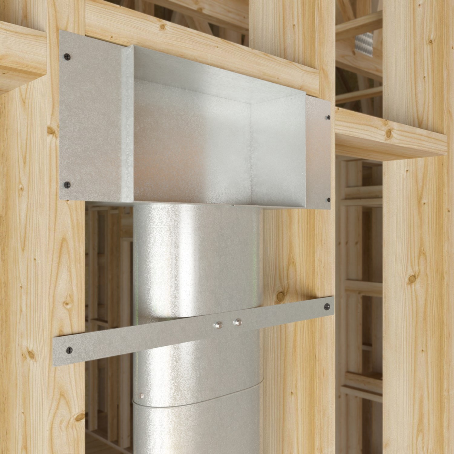 slide 6 of 6, IMPERIAL 6-in x 60-in 30 Gauge Galvanized steel Oval duct pipe, 1 ct