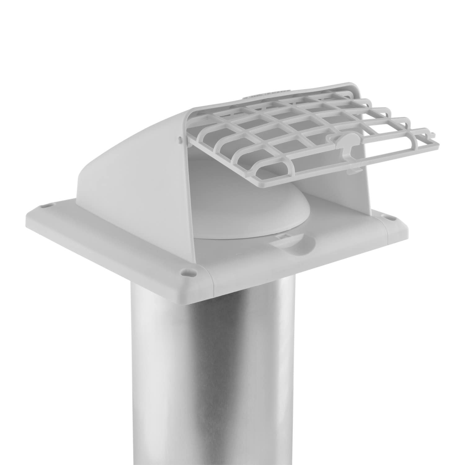 slide 4 of 6, IMPERIAL 4-in Dia Plastic Preferred with guard Dryer Vent Hood, 1 ct