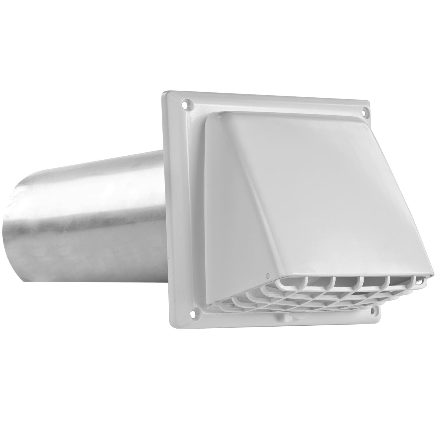slide 1 of 6, IMPERIAL 4-in Dia Plastic Preferred with guard Dryer Vent Hood, 1 ct