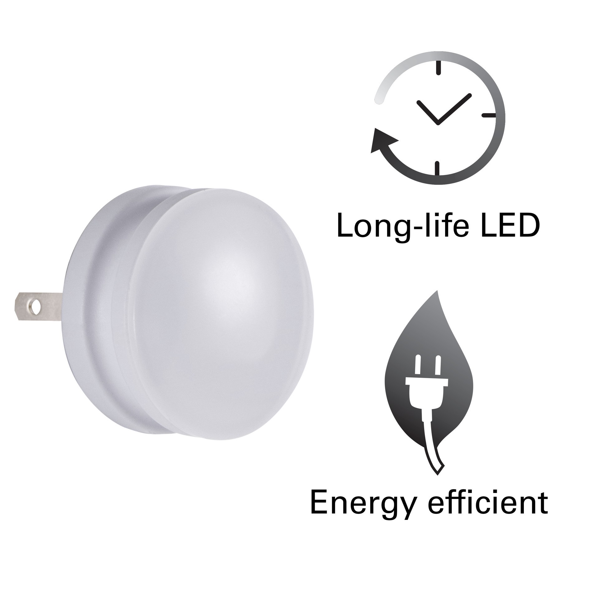slide 2 of 6, Jasco 2 -Pack White LED Auto On/Off Night Light, 1 ct