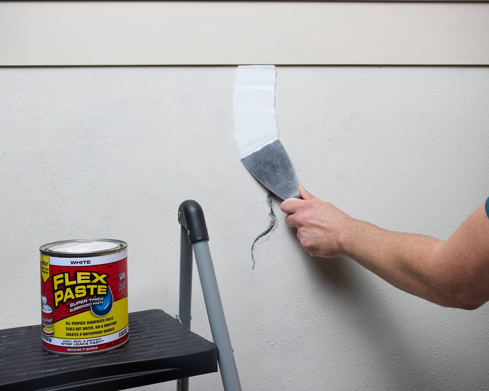 slide 3 of 6, Flex Paste 48-fl oz White Paste Waterproof Rubberized Coating, 1 ct