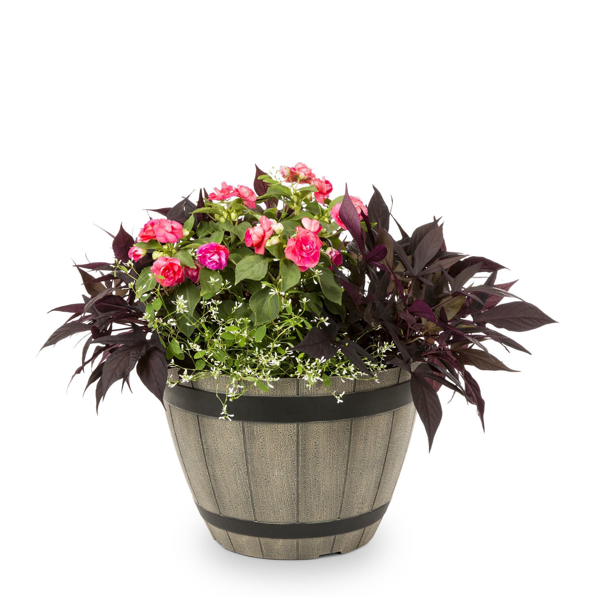slide 1 of 3, Lowe's Multicolor Combo 97 in Gallon(s) Planter, 1 ct