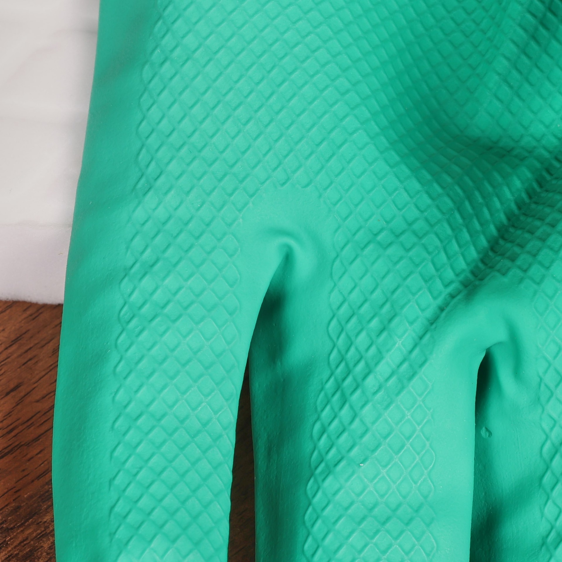 slide 2 of 6, Clorox Medium Embossed -Grip Nitrile Disposable cleaning gloves 1 -Pairs, 1 ct