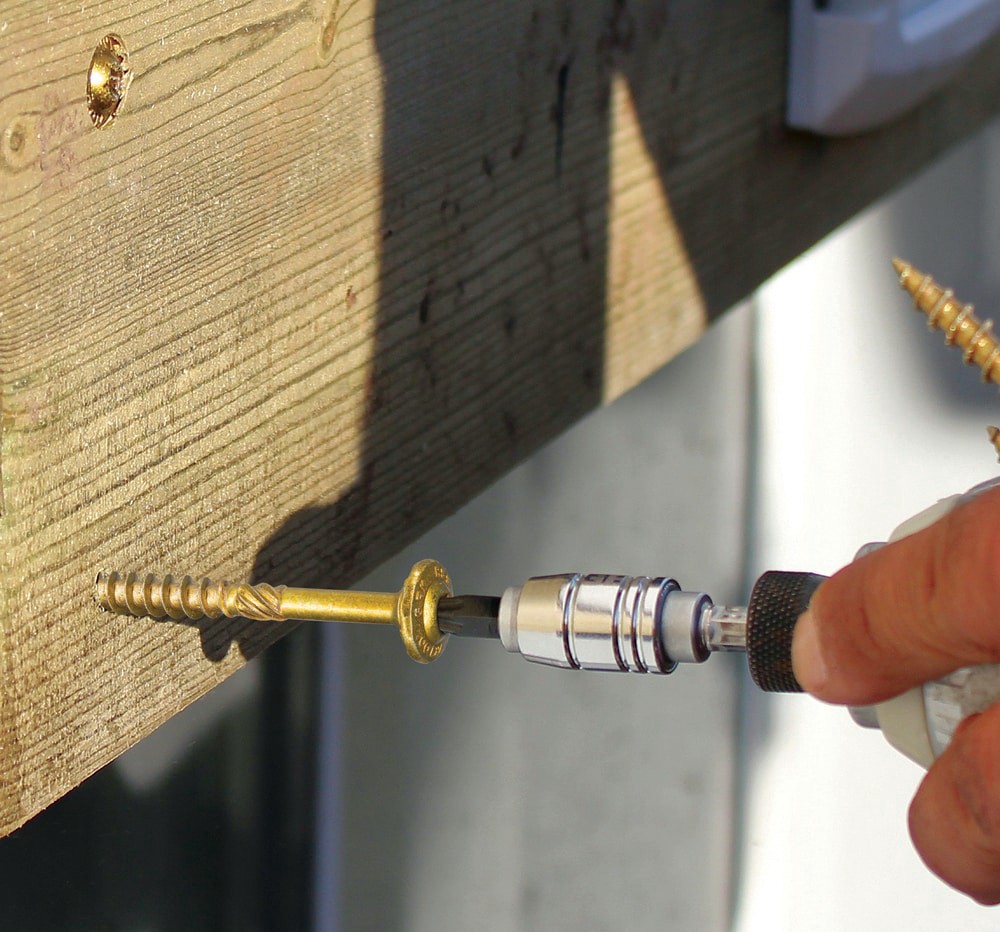 slide 6 of 6, GRK RSS 1/4-in x 3-1/2-in Polymer Exterior Wood screws (, 1 ct