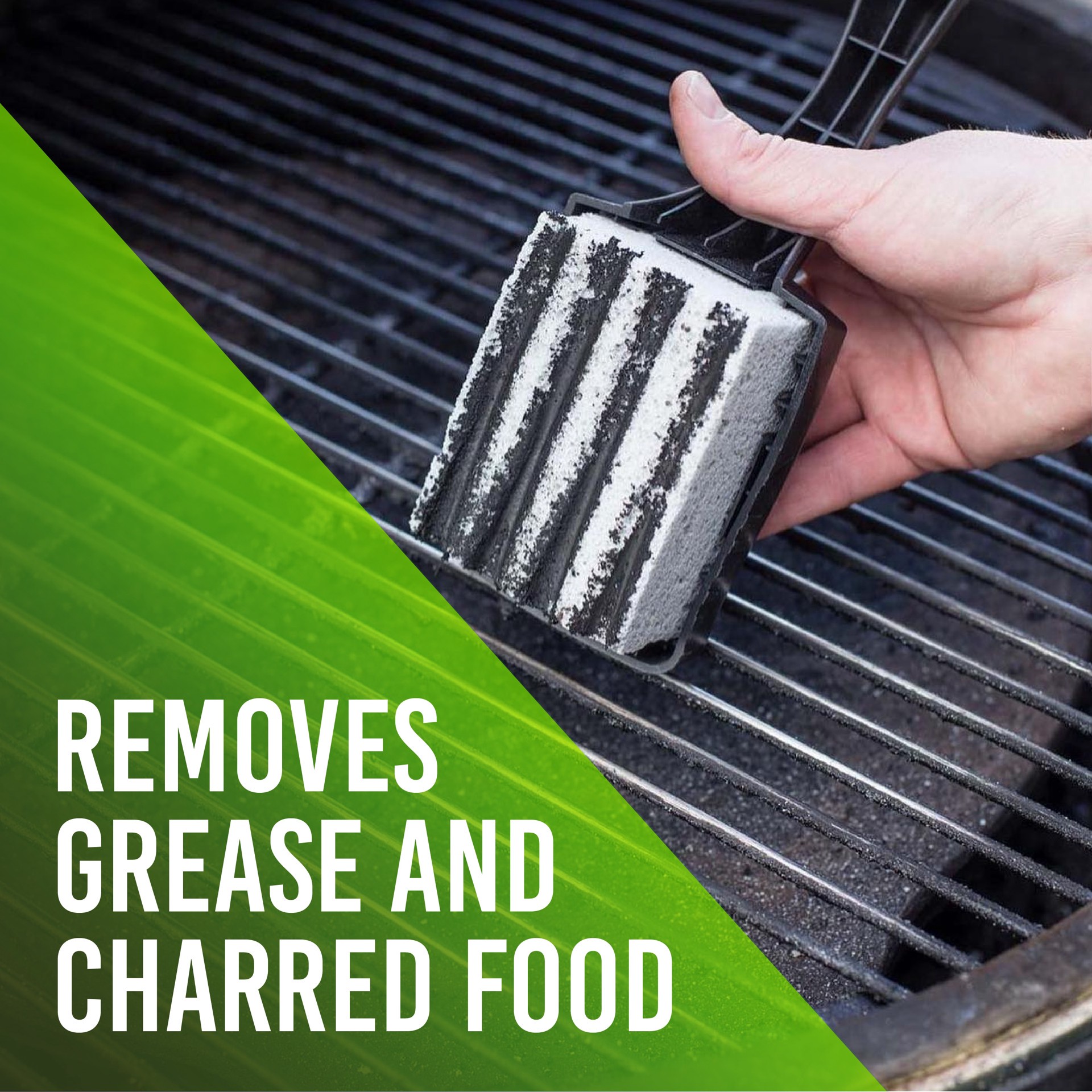 slide 4 of 6, EarthStone Fiberglass Grill Cleaning Block 10.5-in Plastic Handle, 1 ct