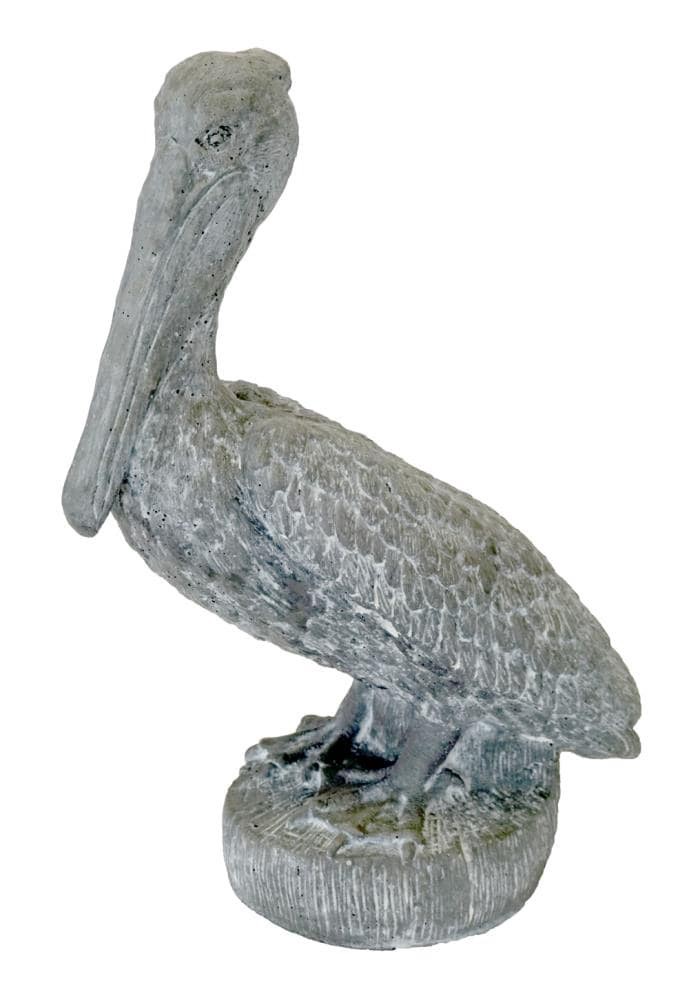 slide 1 of 1, 18-in H x 12-in W Green Pelican Garden Statue, 1 ct