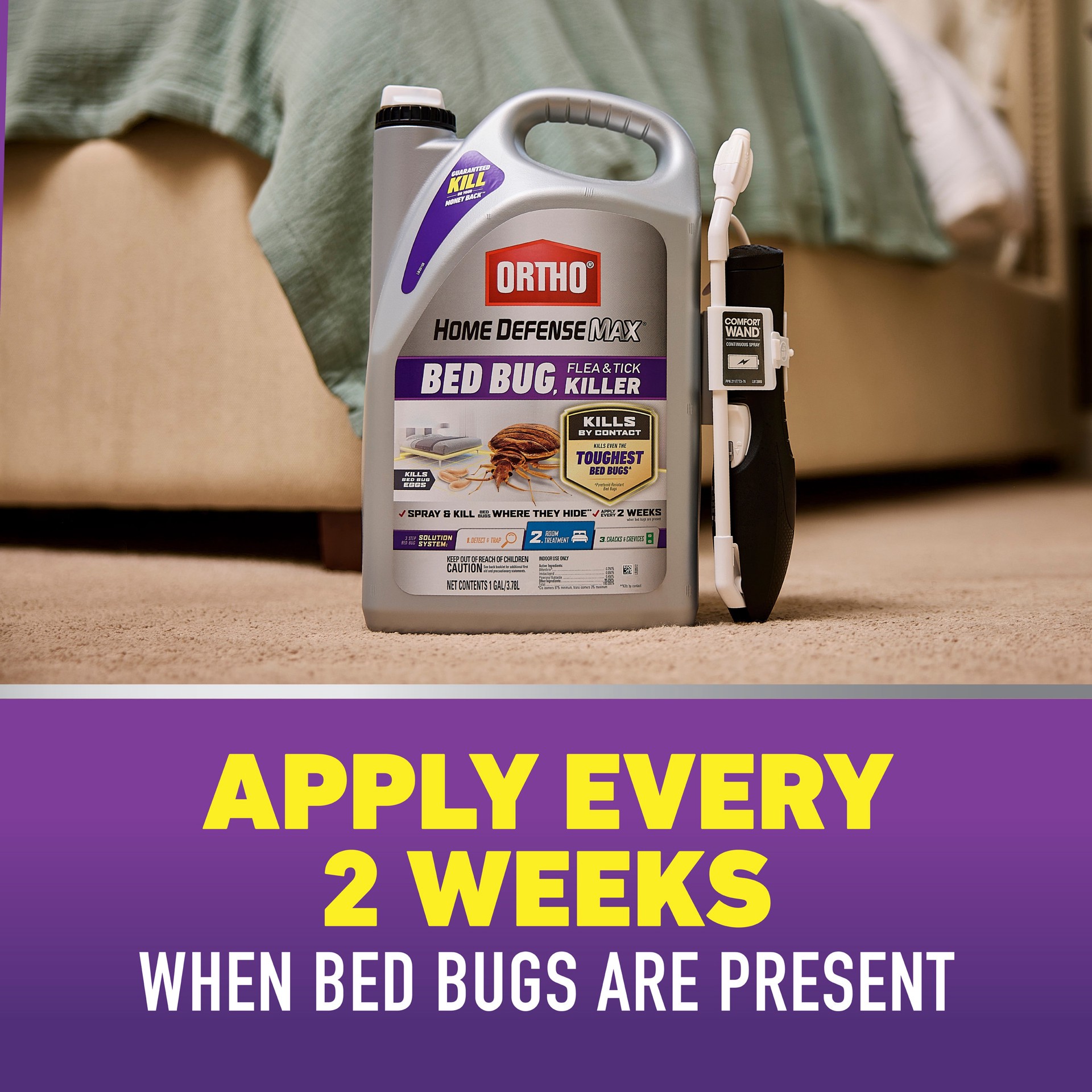 slide 5 of 6, ORTHO Home Defense Max 1 -Gallon Ready to Use Bed bug killer, 1 ct