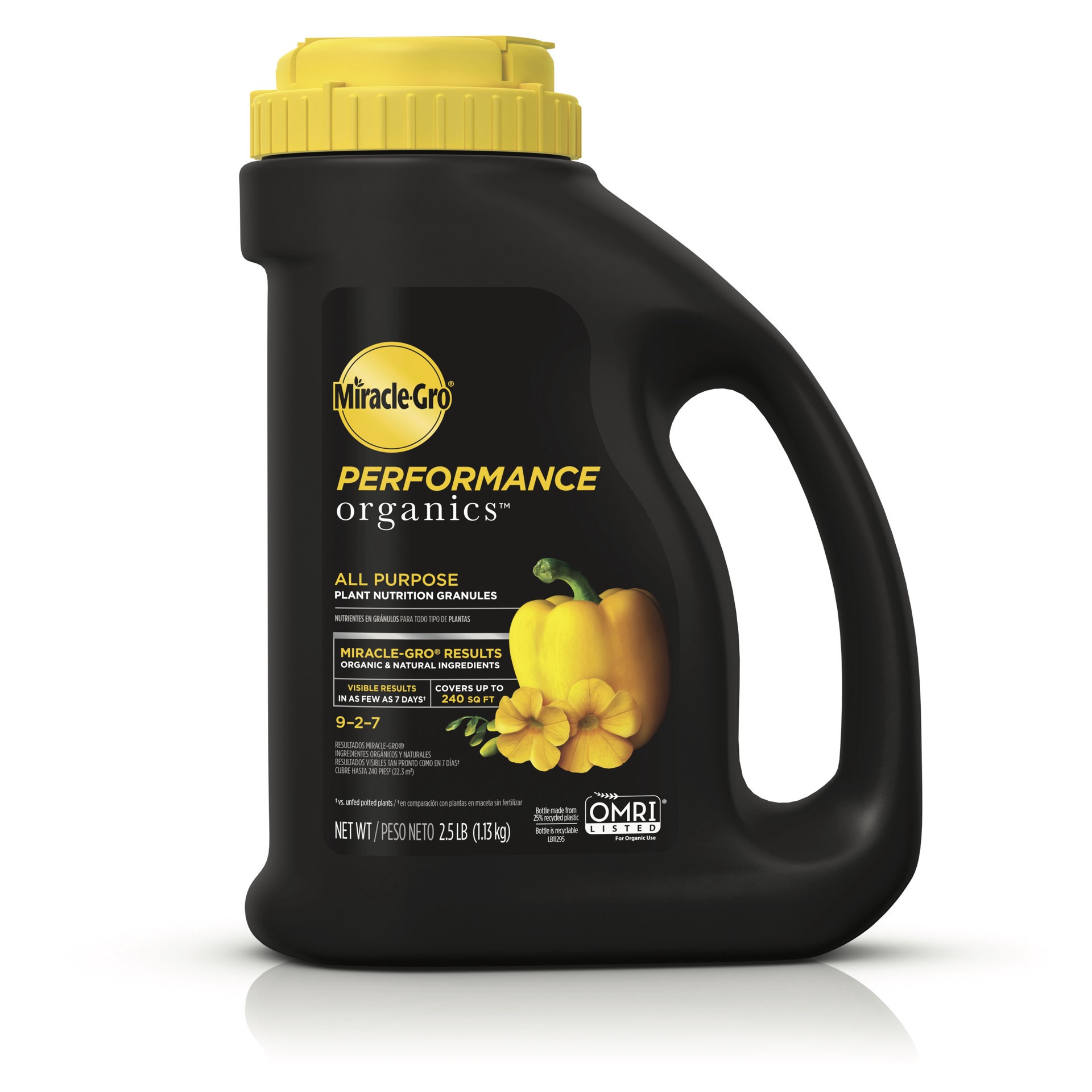 slide 1 of 6, Miracle-Gro Performance Organics 2.5-lb 9-2-7 Water-soluble All-purpose Organic Food, 1 ct