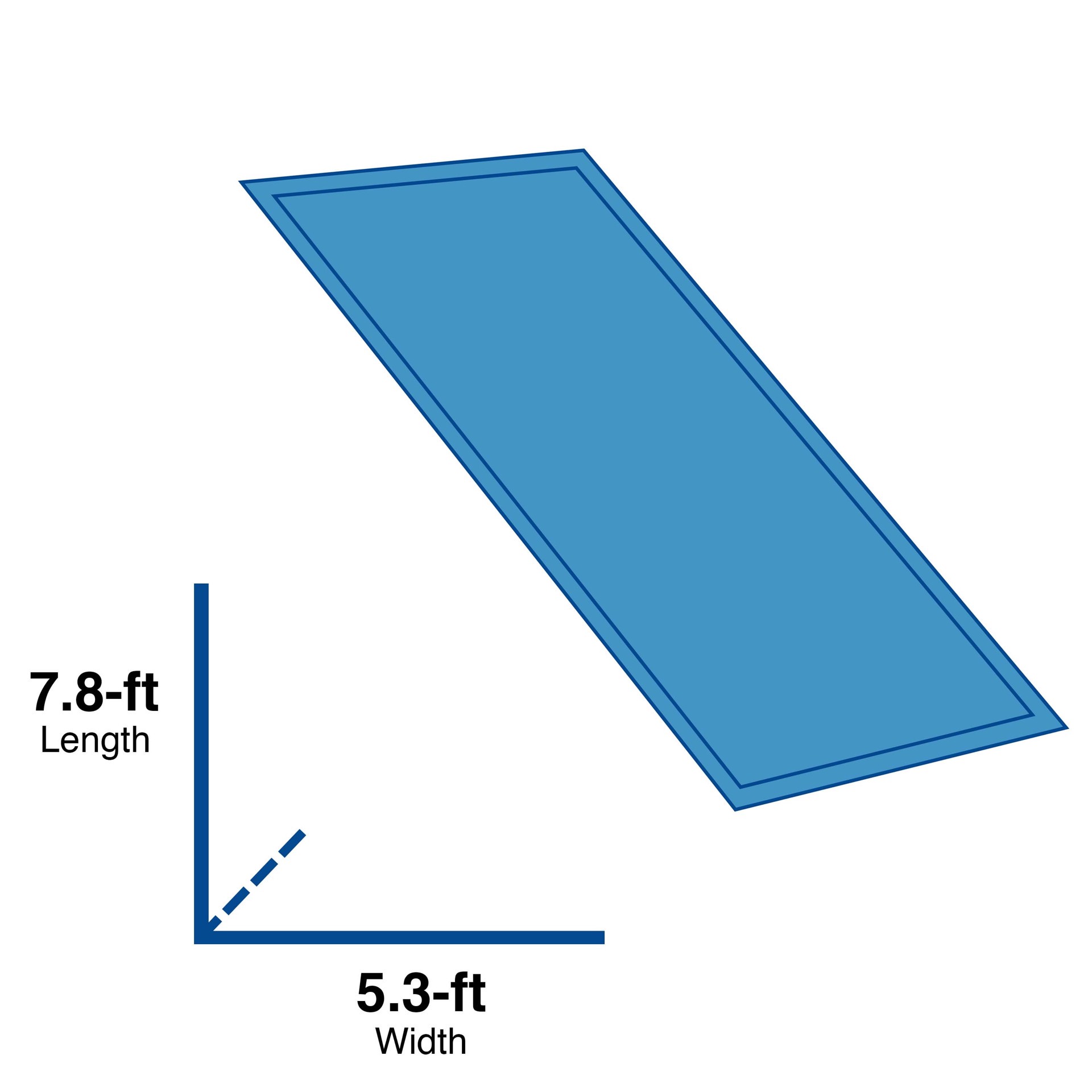 slide 4 of 6, allen + roth Evelyn 5 x 8 (ft) Loomed Blue Rectangular Indoor Geometric French Country Pet Friendly Area rug, 1 ct