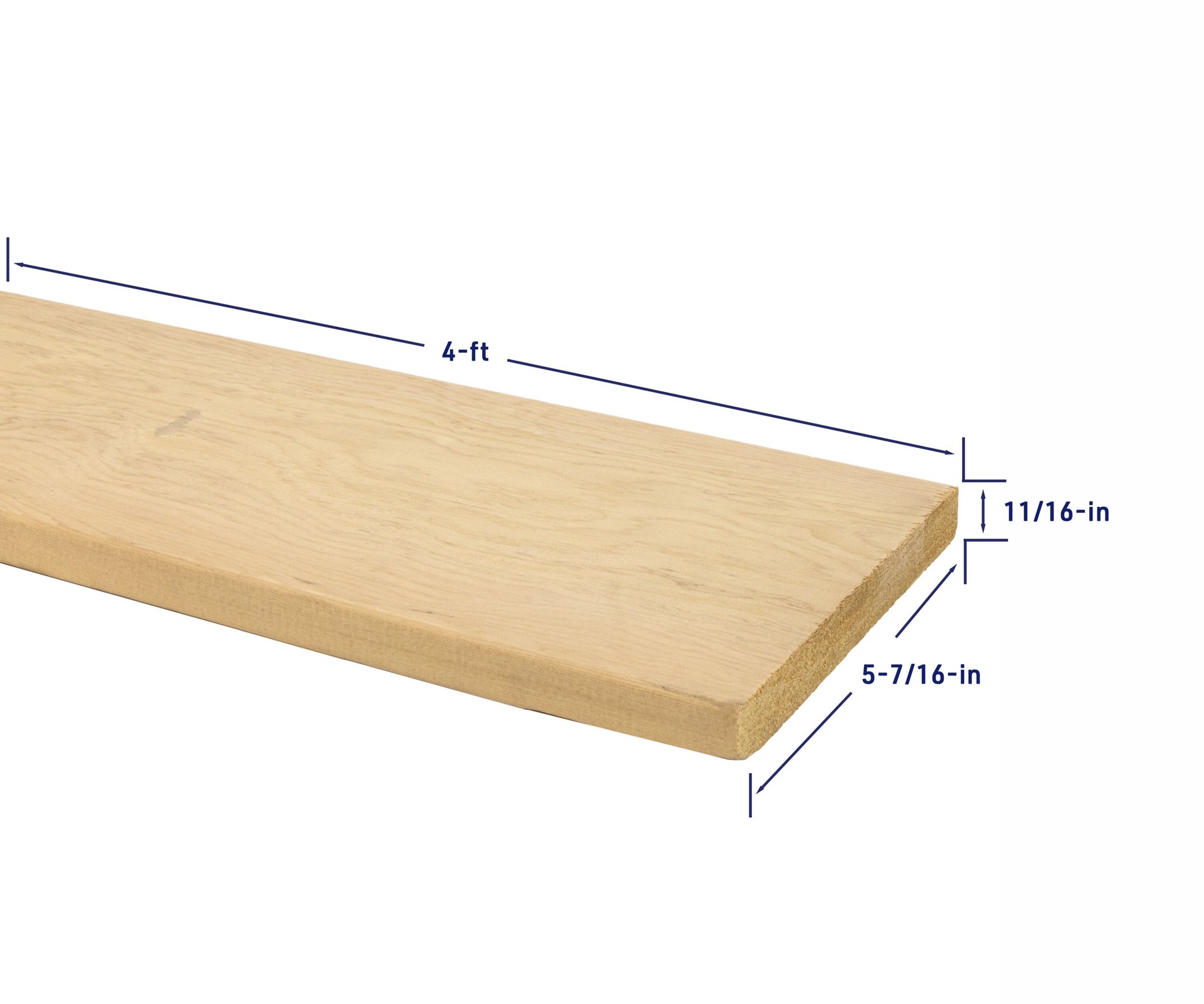 slide 4 of 6, RELIABILT 1-in x 6-in x 4-ft Unfinished Clear S4S Hemlock Common Softwood Board, 1 ct