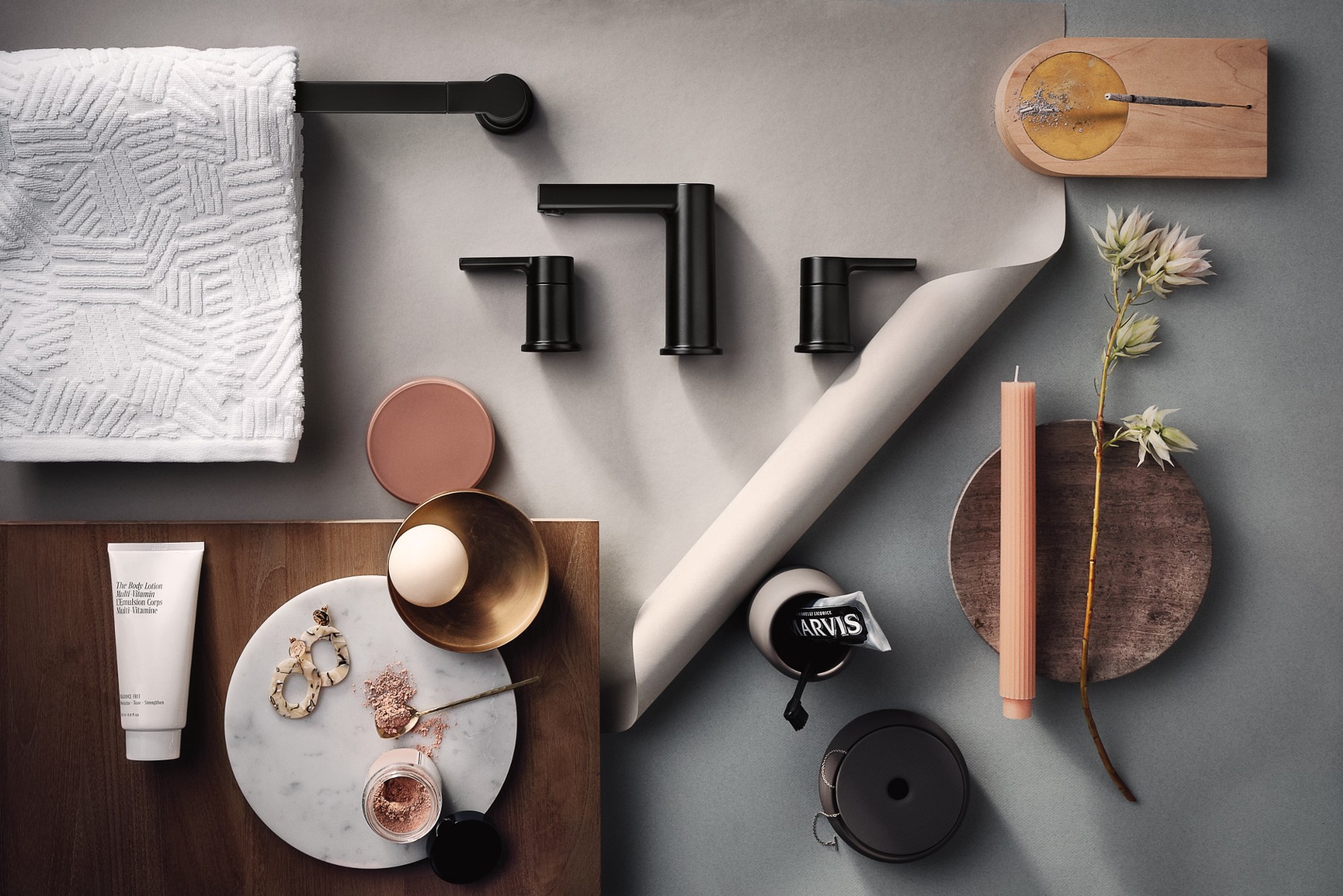 slide 4 of 5, Moen Rinza Matte Black Single Towel Bar, 1 ct