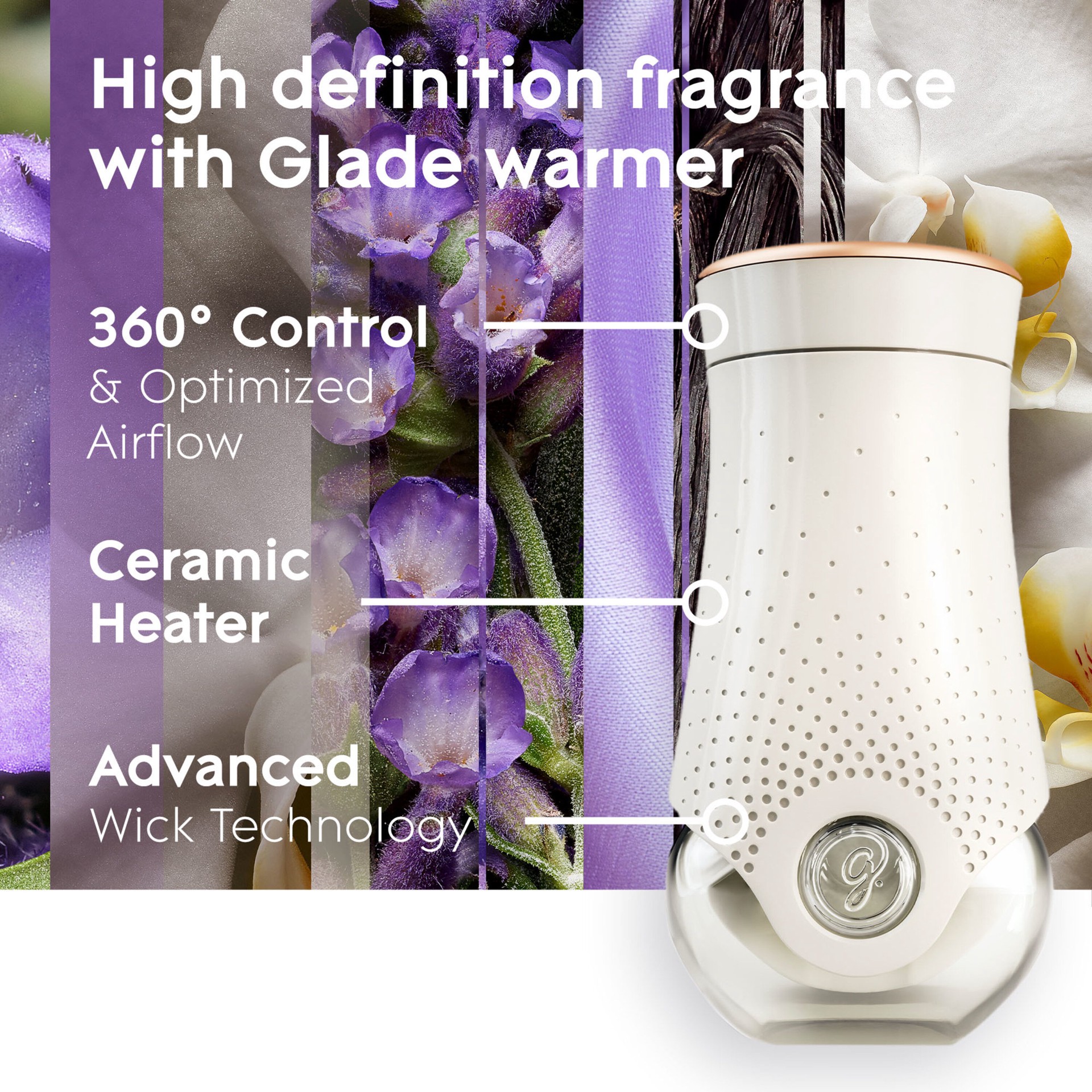 slide 5 of 6, Glade 0.67 -fl oz Lavender Vanilla Refill Air Freshener 2 -Pack, 1 ct