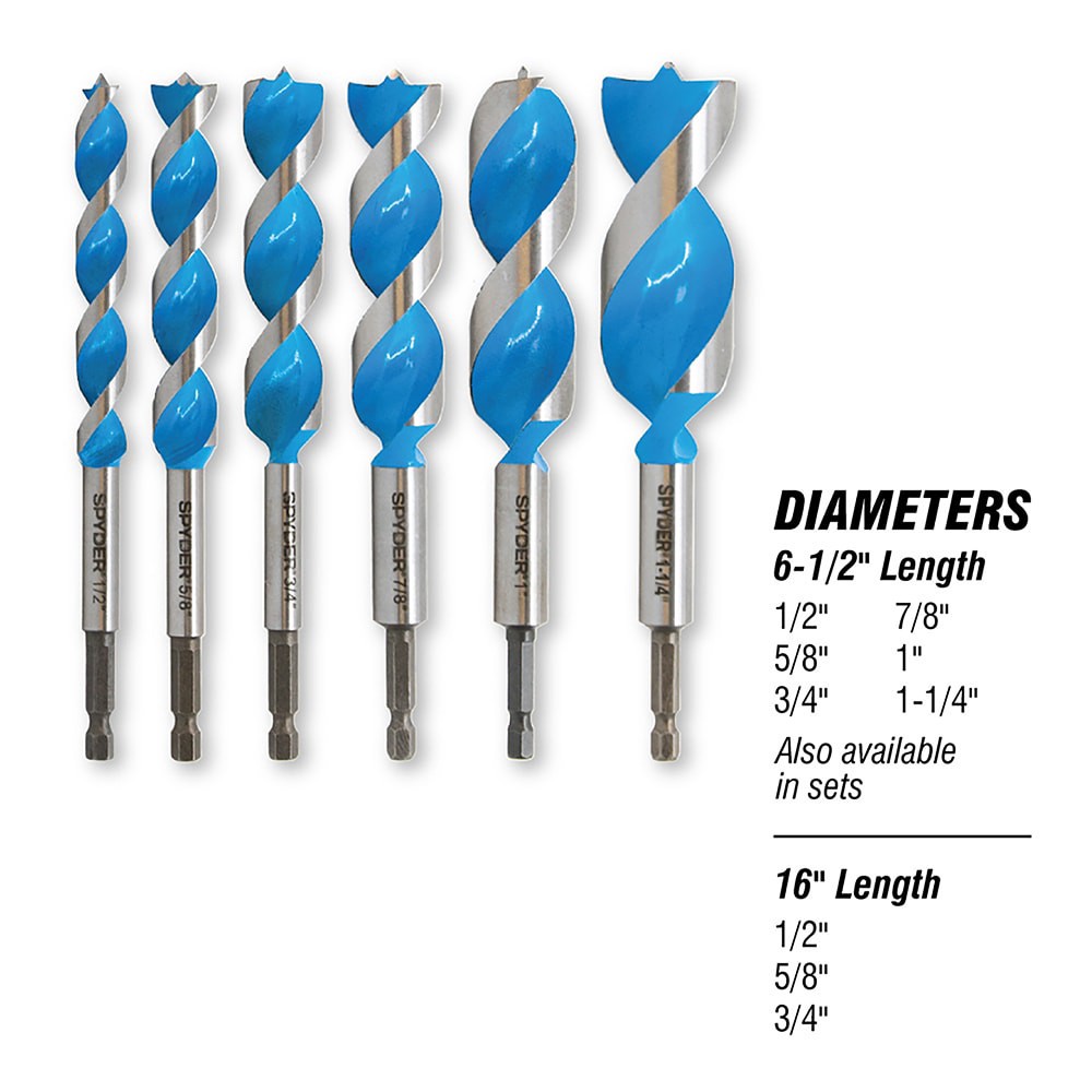 slide 5 of 6, Spyder Stinger Woodboring Drill Bit, 1 ct