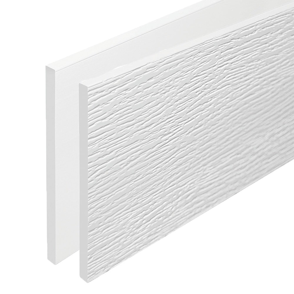 slide 2 of 6, Royal Building Products 1/2-in x 24-in x 4-ft Reversible (Smooth/Wood grain) PVC Trim Board, 1 ct