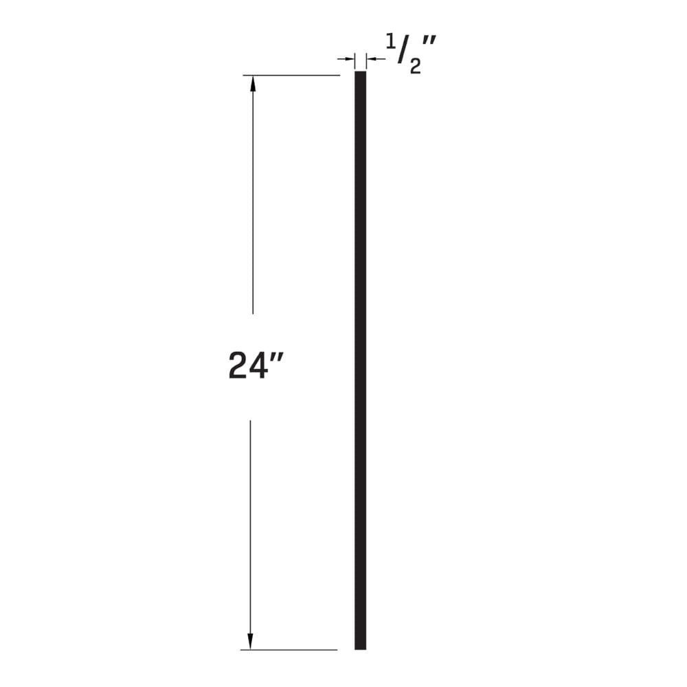 slide 3 of 6, Royal Building Products 1/2-in x 24-in x 4-ft Reversible (Smooth/Wood grain) PVC Trim Board, 1 ct