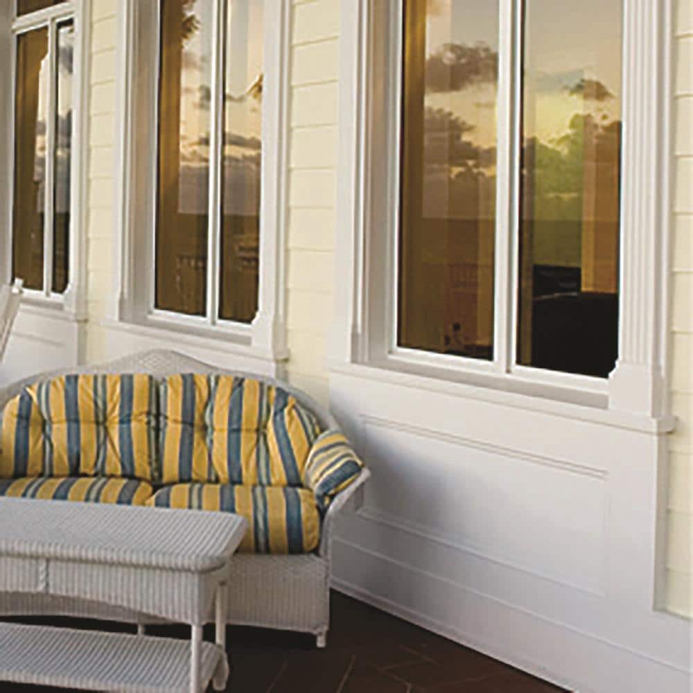 slide 6 of 6, Royal Building Products 3/4-in x 24-in x 4-ft Reversible (Smooth/Wood grain) PVC Trim Board, 1 ct