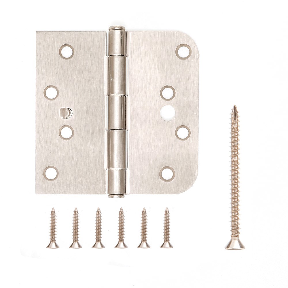 slide 2 of 6, RELIABILT Security 4-in H Square Satin Nickel Mortise Interior Door Hinge, 1 ct