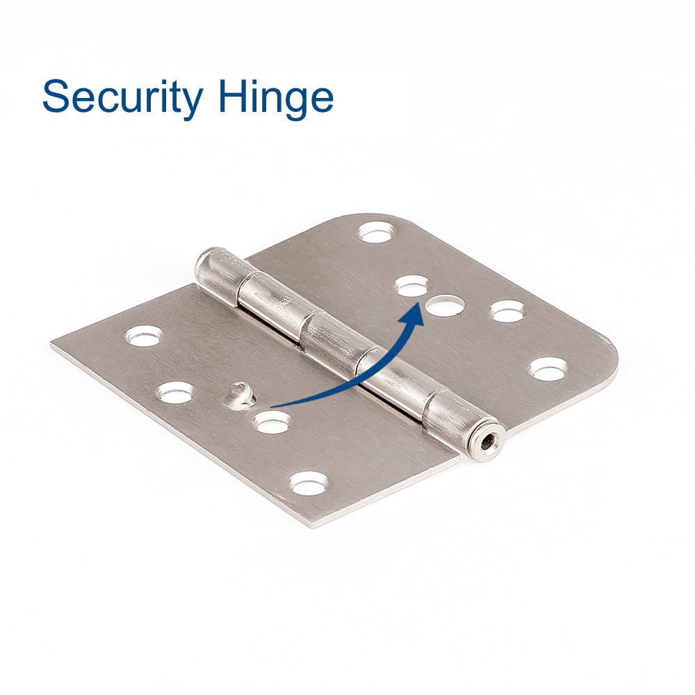 slide 1 of 6, RELIABILT Security 4-in H Square Satin Nickel Mortise Interior Door Hinge, 1 ct