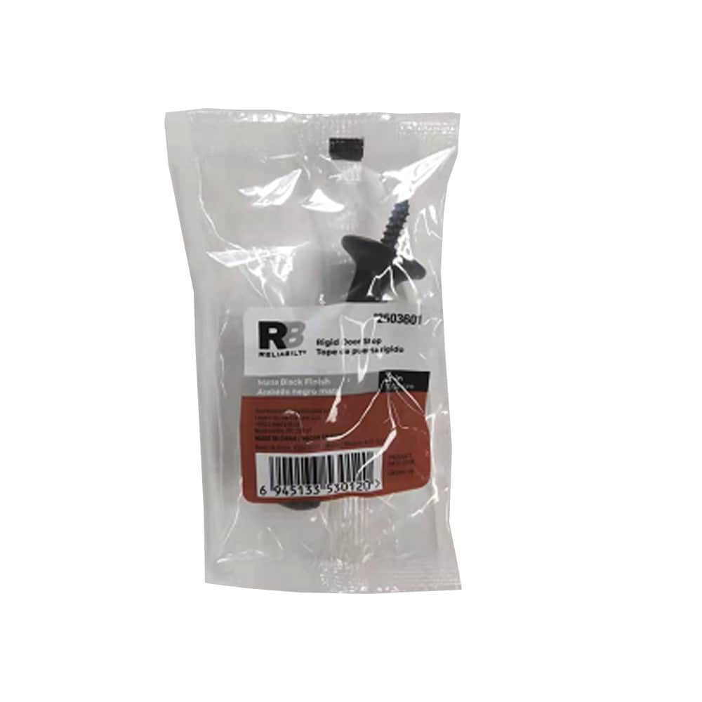 slide 5 of 6, RELIABILT 3-in Black Rigid Door Stop, 1 ct