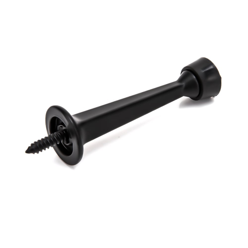slide 1 of 6, RELIABILT 3-in Black Rigid Door Stop, 1 ct