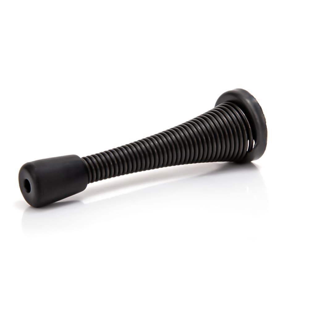 slide 3 of 6, RELIABILT 3-in Black Spring Door Stop, 1 ct
