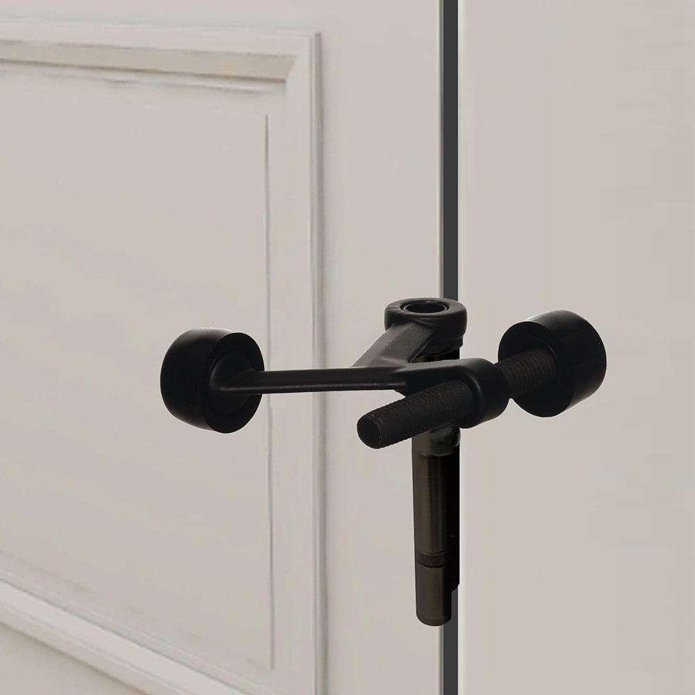 slide 5 of 6, RELIABILT 1-3/4-in Black Hinge pin Door Stop, 1 ct