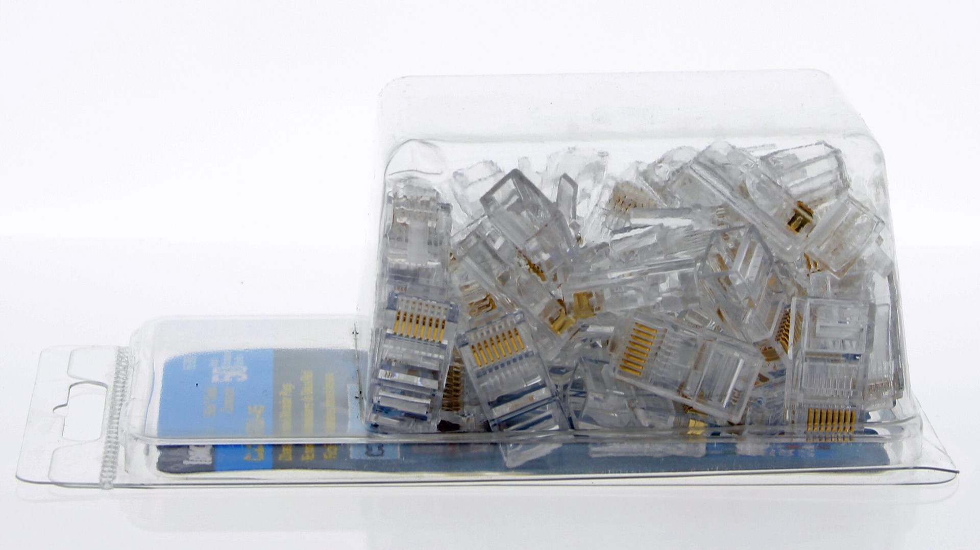 slide 2 of 6, IDEAL 50 -Pack Cat5e RJ45 Modular plug, 1 ct