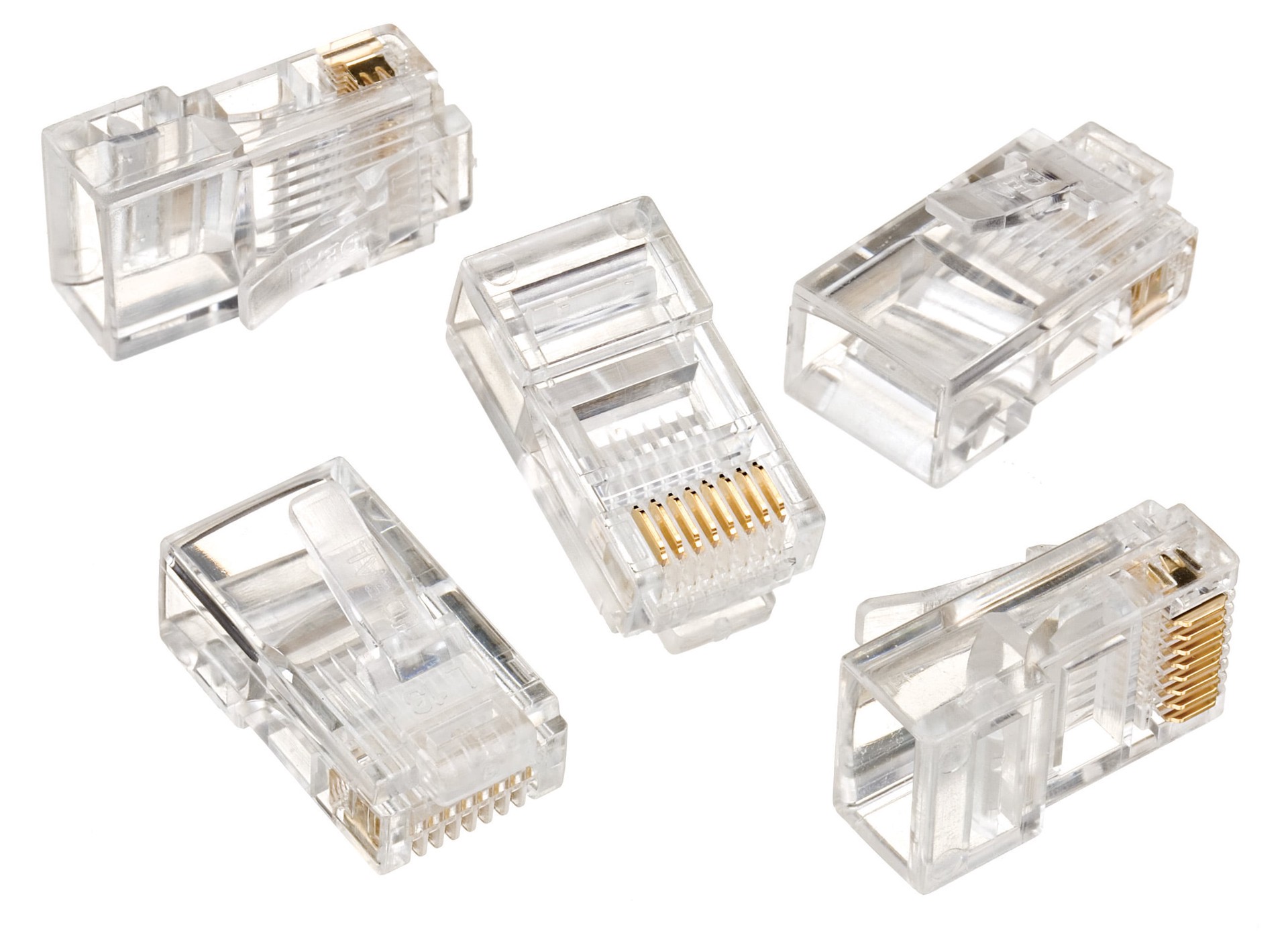 slide 1 of 6, IDEAL 50 -Pack Cat5e RJ45 Modular plug, 1 ct