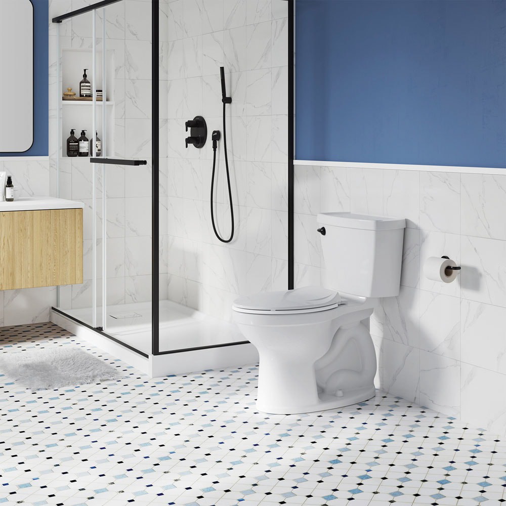 slide 2 of 6, American Standard MightyTuff Plastic White Elongated Soft Close Toilet Seat, 1 ct