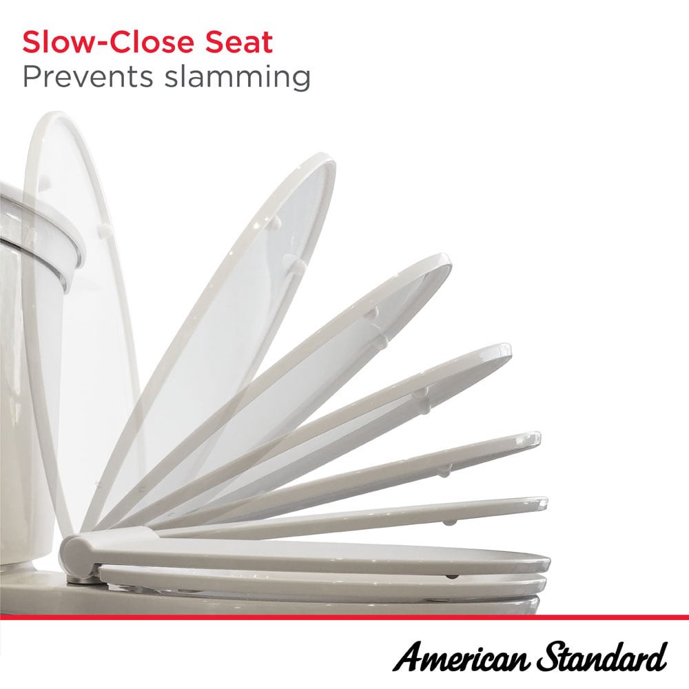 slide 3 of 6, American Standard MightyTuff Plastic White Elongated Soft Close Toilet Seat, 1 ct