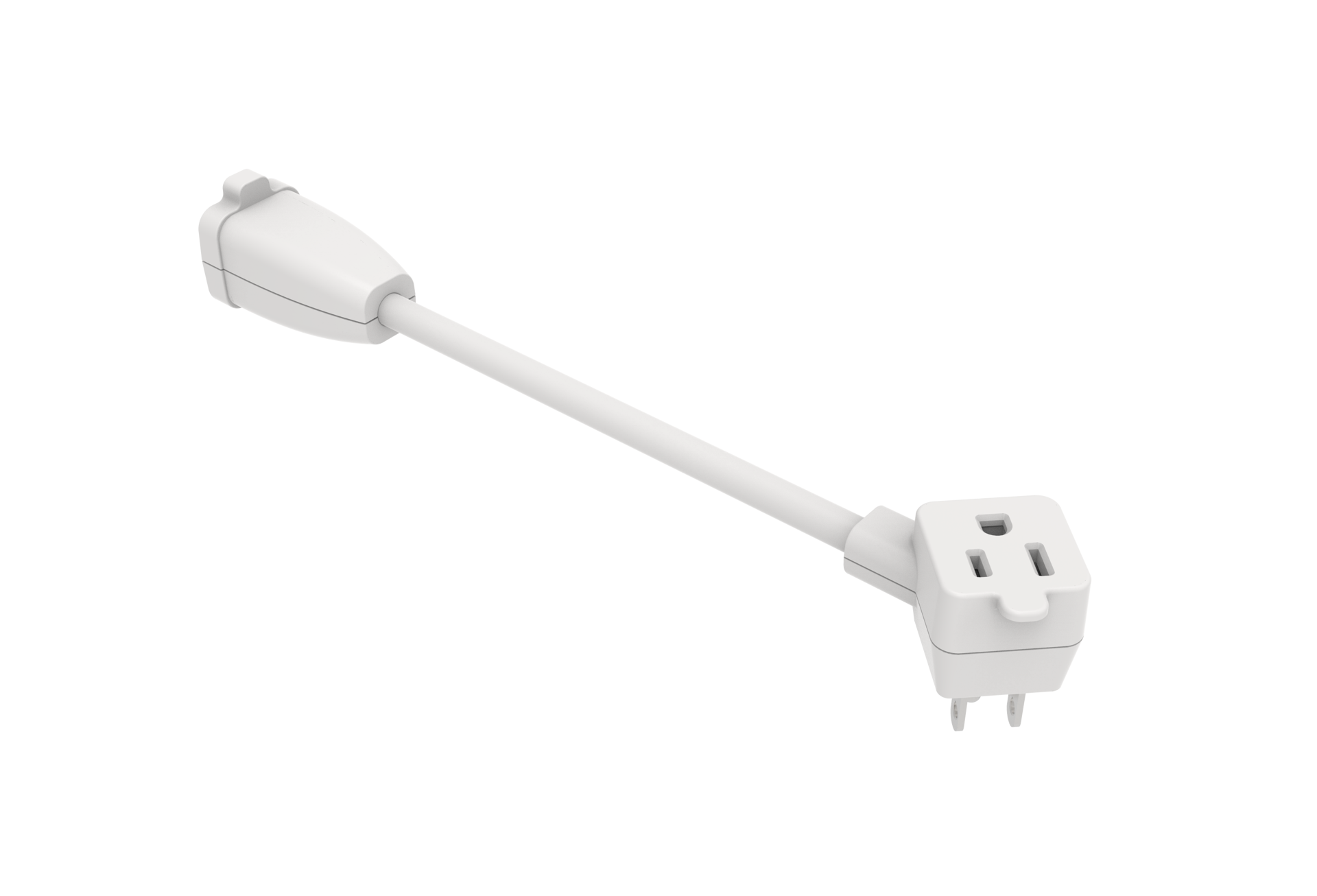 slide 1 of 4, Utilitech 1/2-ft 16 / 1 Light Duty 3 Prong White Indoor Extension Power Cord, 1 ct