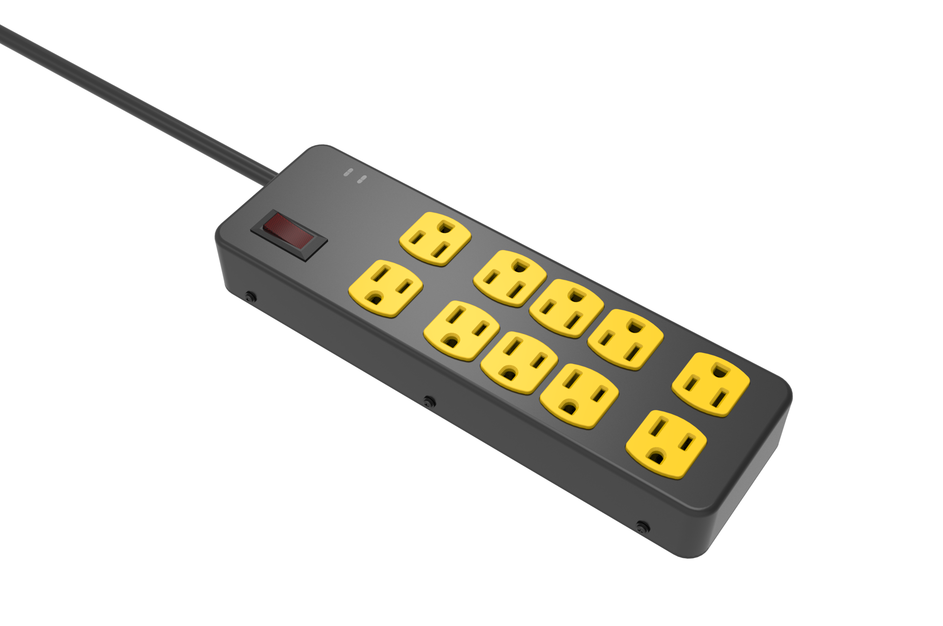 slide 1 of 6, Utilitech 15-ft 10 -Outlet Indoor Black Power Strip, 1 ct