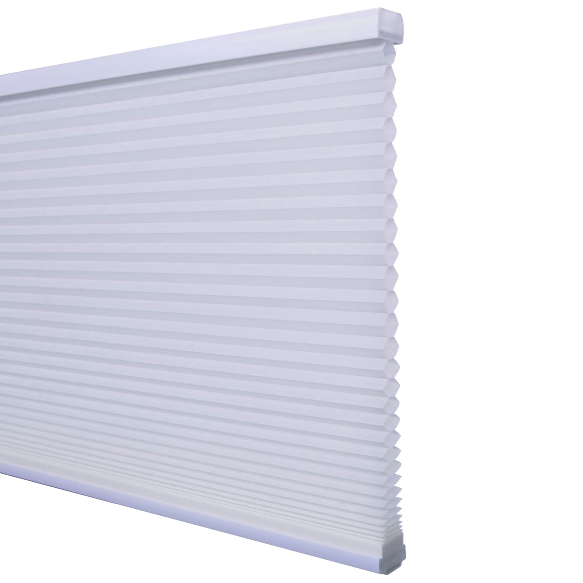 slide 2 of 6, allen + roth 36-in x 72-in White Light Filtering Cordless Cellular Shade, 1 ct