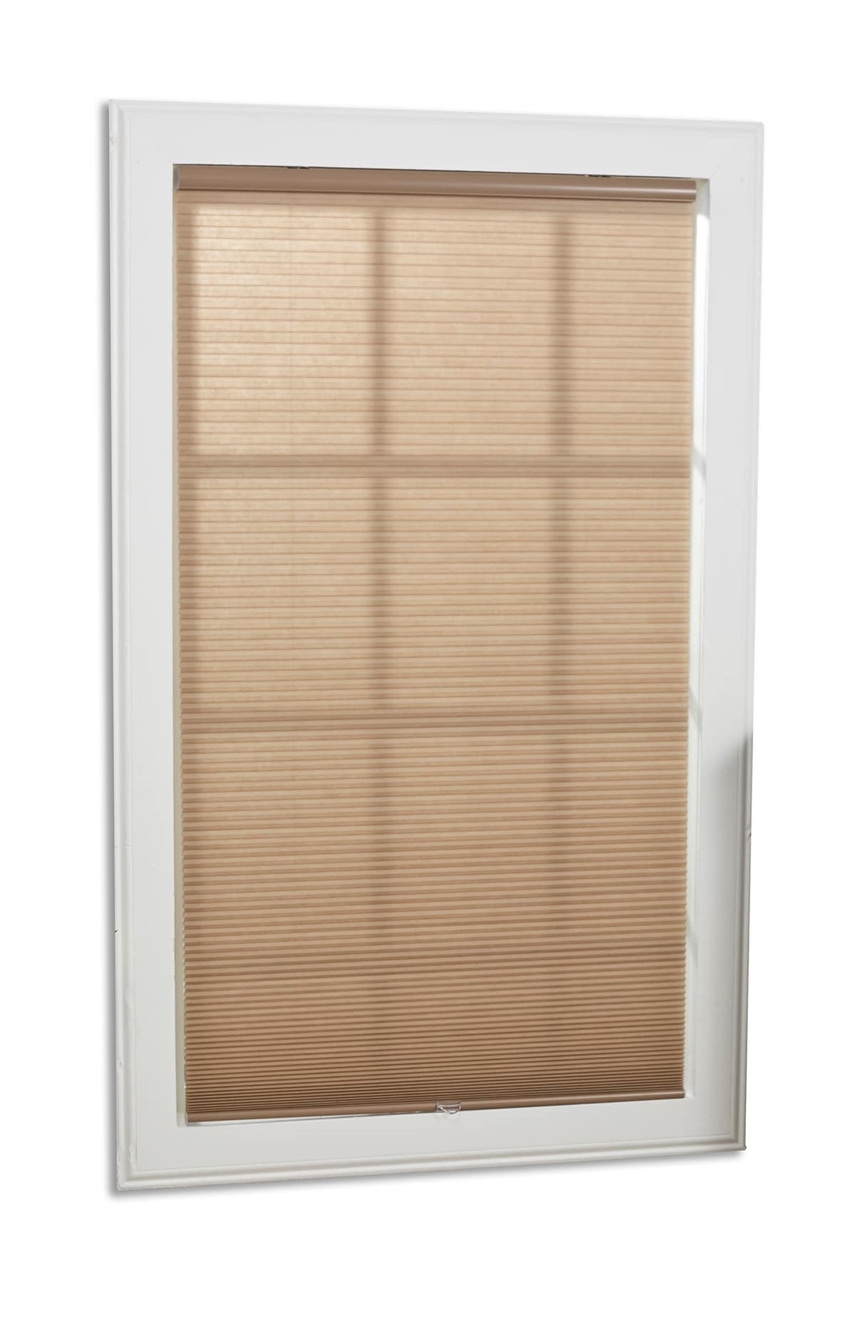 slide 1 of 6, allen + roth 34-in x 72-in Linen Light Filtering Cordless Cellular Shade, 1 ct