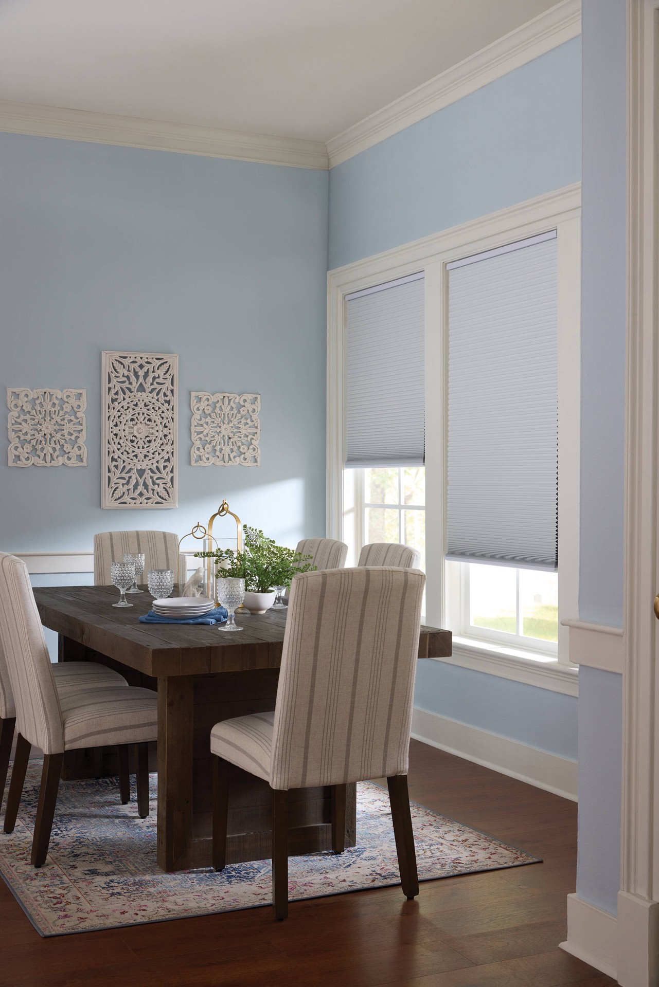 slide 3 of 6, allen + roth 52-in x 64-in White Room Darkening Blackout Cordless Cellular Shade, 1 ct