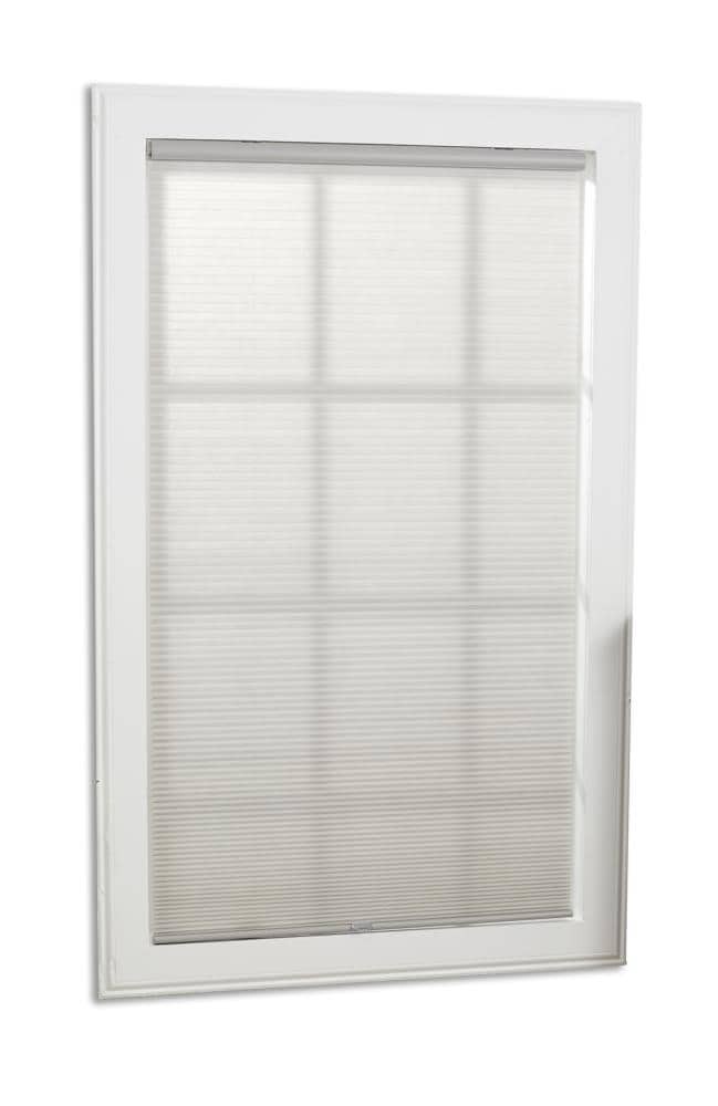 slide 1 of 6, allen + roth 46-in x 64-in Gray Light Filtering Cordless Cellular Shade, 1 ct