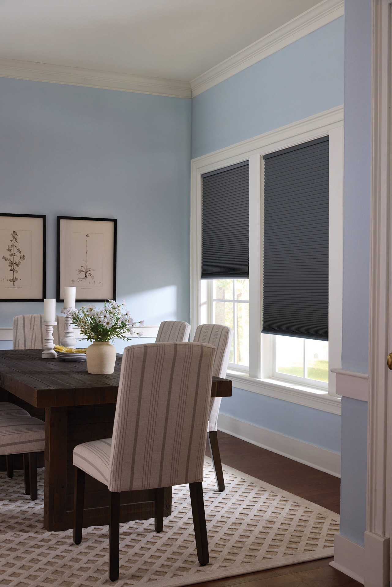 slide 4 of 6, allen + roth 35-in x 64-in Gray Blackout Cordless Cellular Shade, 1 ct