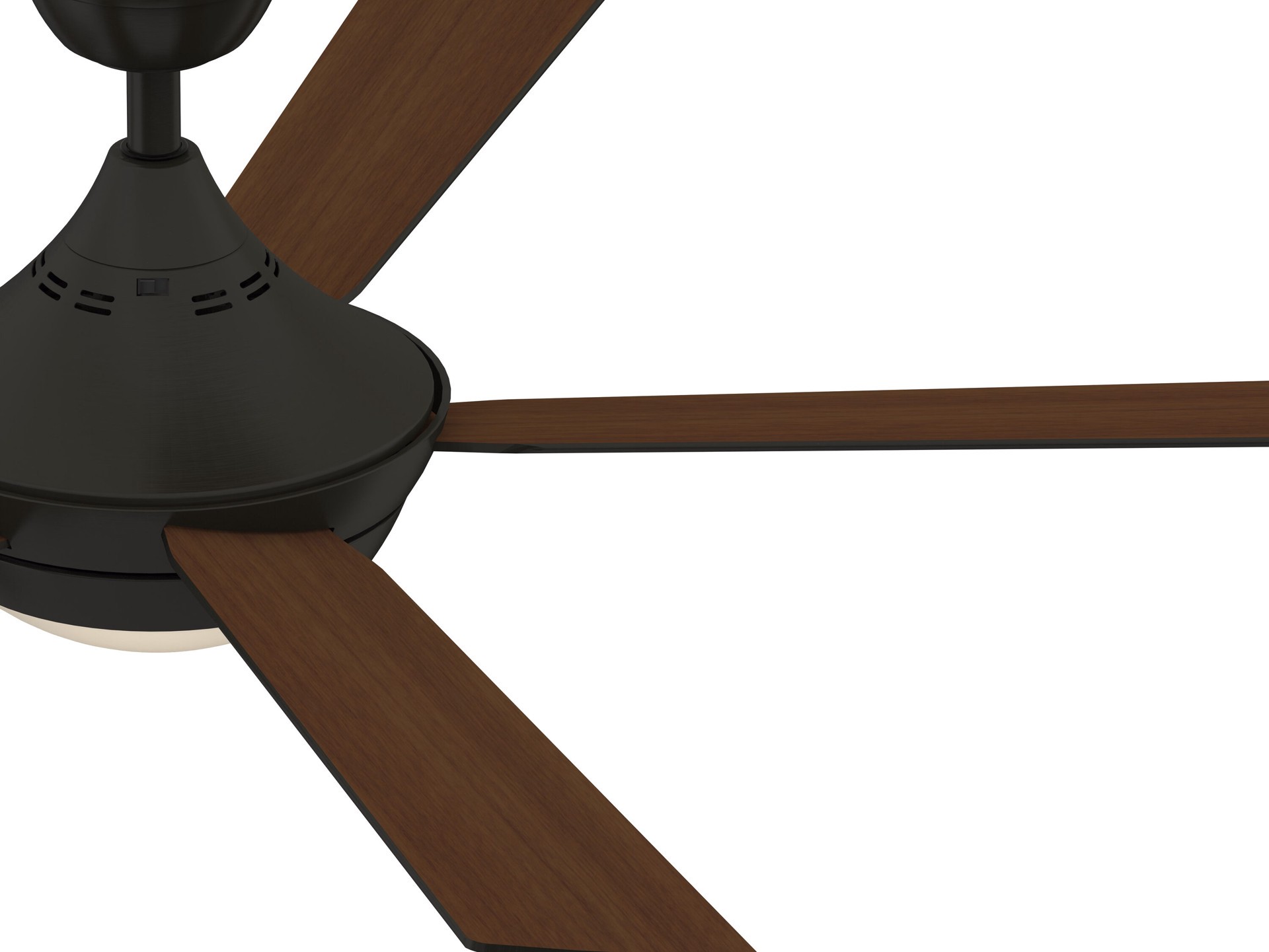 slide 5 of 6, Fanimation Studio Collection Aire Drop 52-in Aged Bronze Integrated LED Indoor Ceiling Fan with Light and Remote (5-Blade), 1 ct
