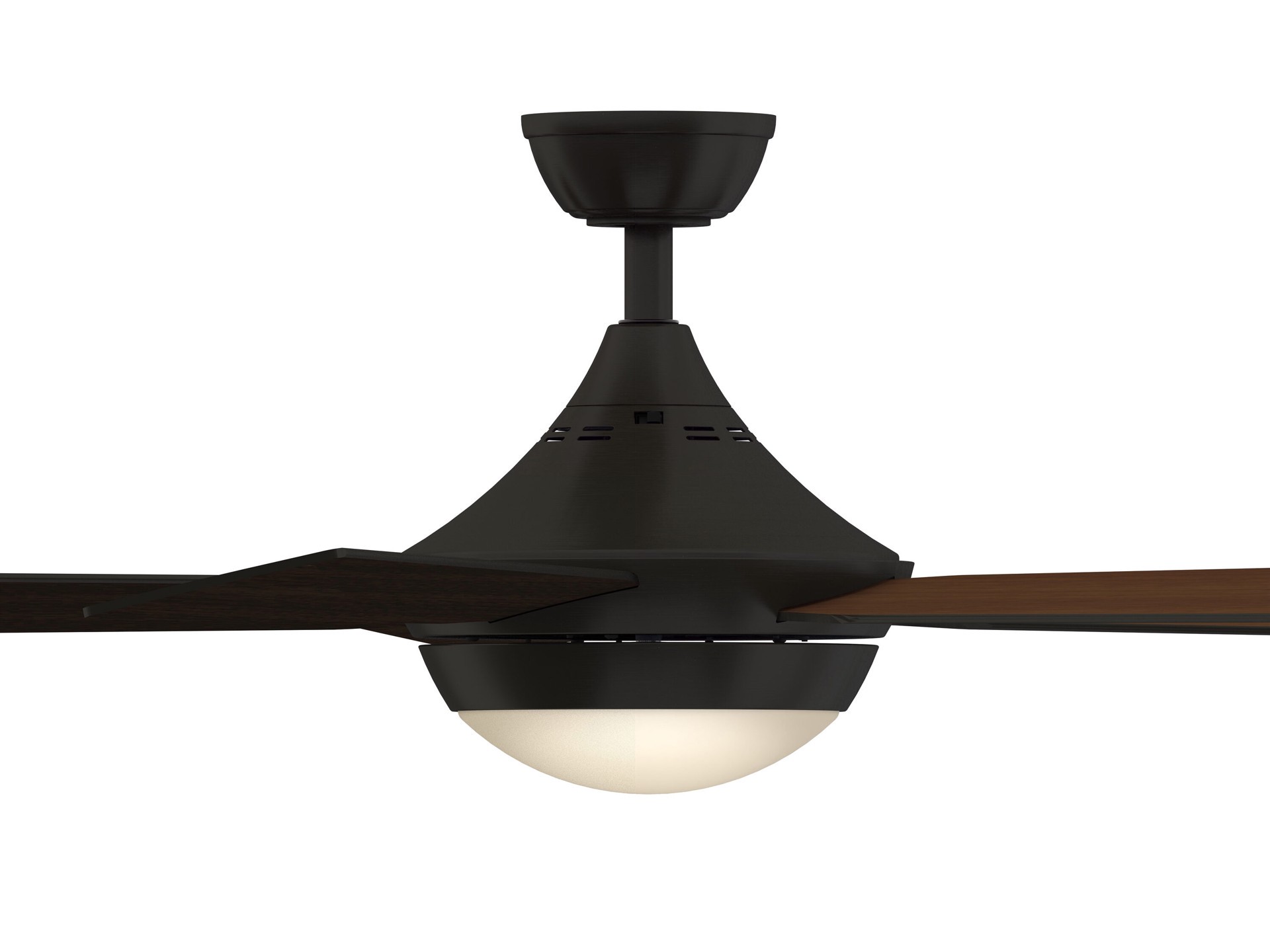 slide 6 of 6, Fanimation Studio Collection Aire Drop 52-in Aged Bronze Integrated LED Indoor Ceiling Fan with Light and Remote (5-Blade), 1 ct
